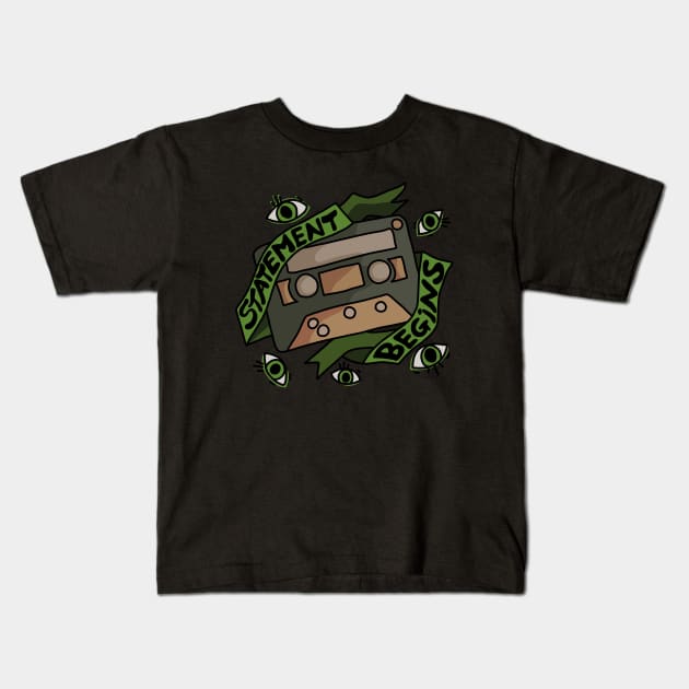 The Magnus Archives Kids T-Shirt by valentinahramov